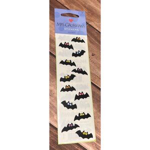 VERY RARE Mrs Grossmans Stickers HALLOWEEN CHUBBY BATS 25968S Design 3 Sheets